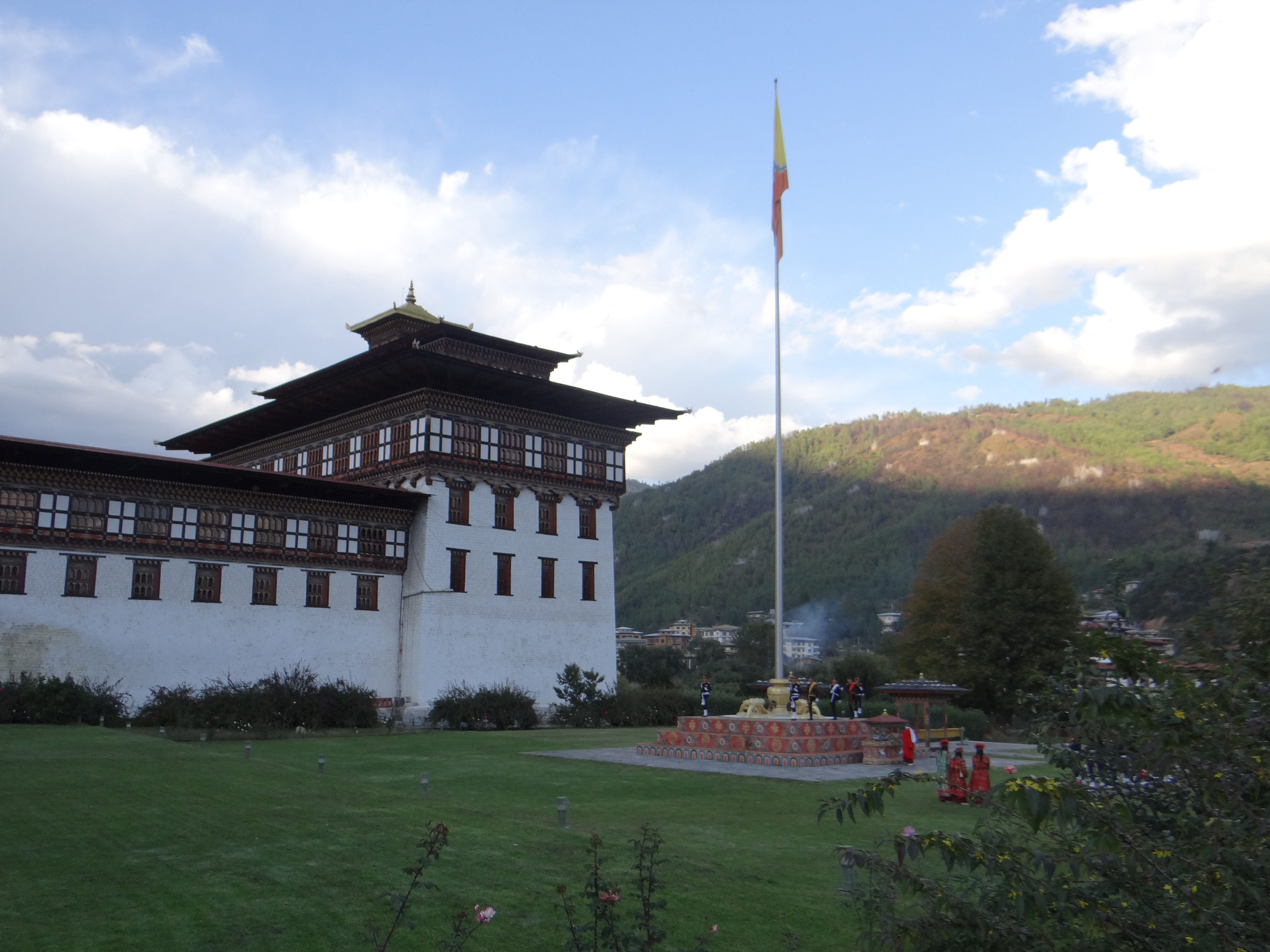 tashichho dzong bhutan, taj tashi bhutan trip, Bhutan, Druk Air, gho, Himalayan Kingdom, Kingdom of Bhutan, kira, Last Shangri-la, Taj Tashi, takin