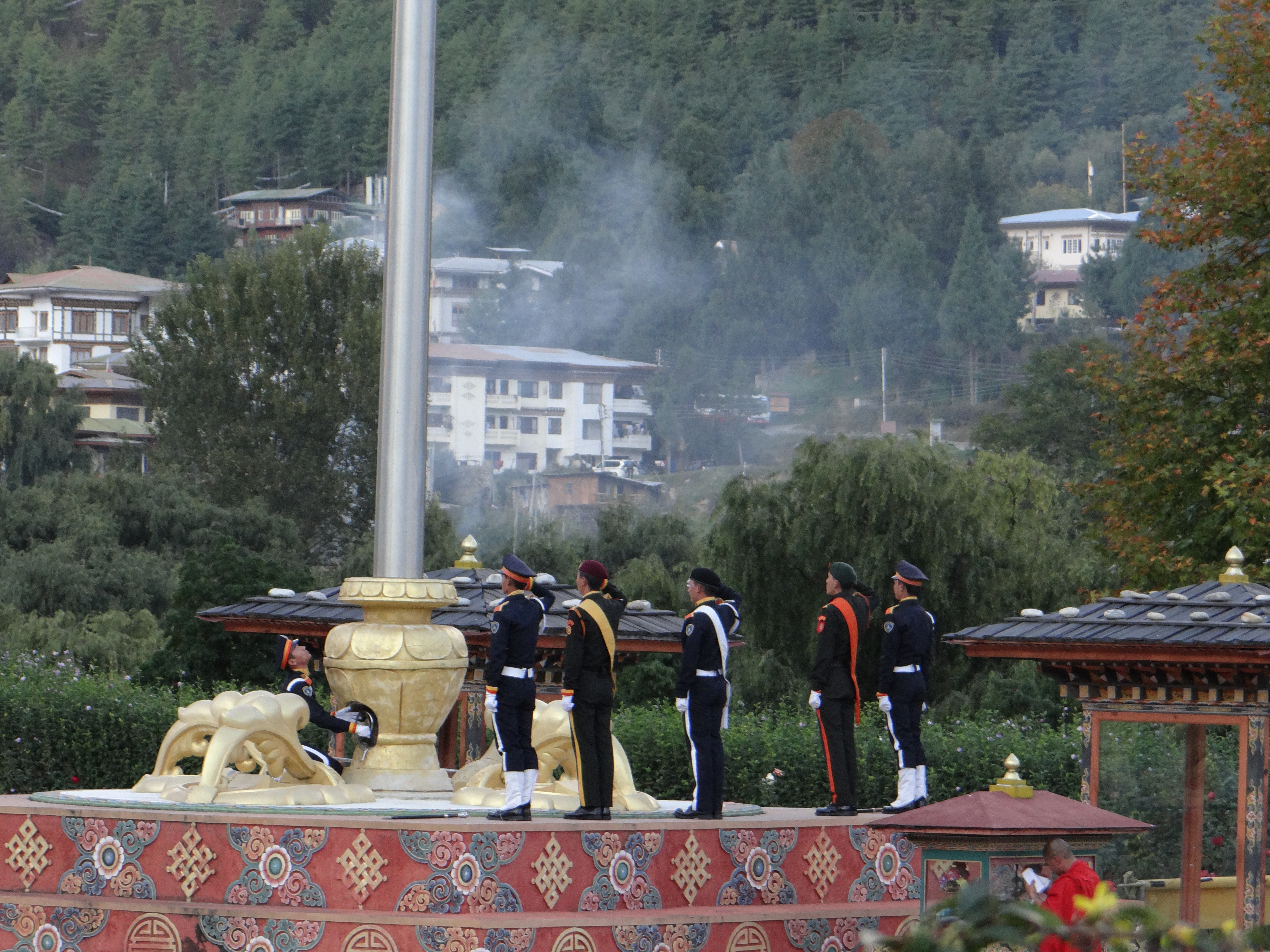 fortress of the glorious religion bhutan, taj tashi bhutan trip, Bhutan, Druk Air, gho, Himalayan Kingdom, Kingdom of Bhutan, kira, Last Shangri-la, Taj Tashi, takin