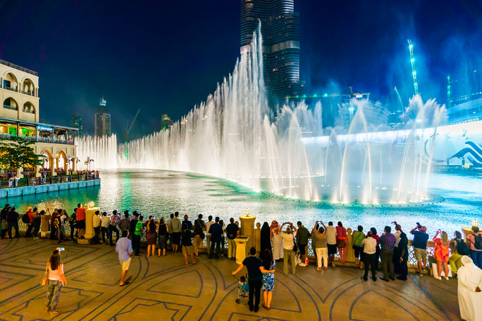 taj dubai - dancing fountain, burj khalifa, dubai fountain, dubai mall, taj dubai