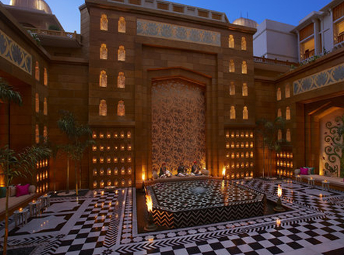 Beautiful inner courtyard, The Leela Palace Udaipur, the leela, luxury hotels Udaipur, lake facing Hotels, pichola lake