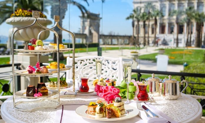 Ciragan Palace Kempinski Istanbul, Neo-Baroque style Ortakoy Mosque, Ortakoy Pier Square, Tugra Turkish restaurant, Istanbul luxurious hotel,