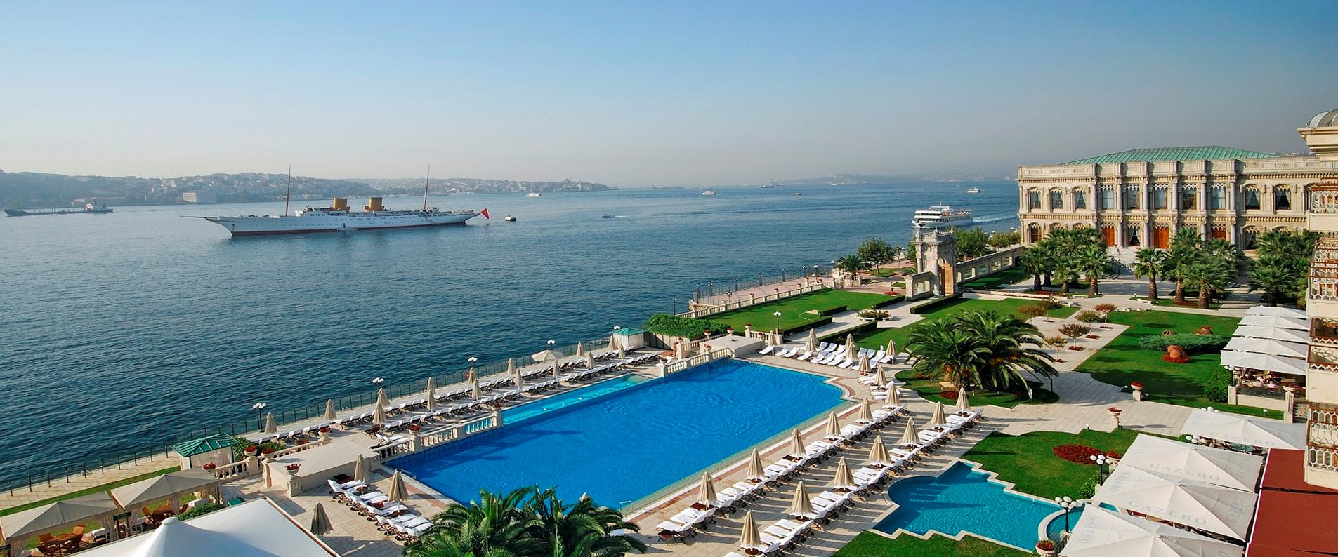 Ciragan Palace Kempinski Istanbul, Neo-Baroque style Ortakoy Mosque, Ortakoy Pier Square, Tugra Turkish restaurant, Istanbul luxurious hotel,
