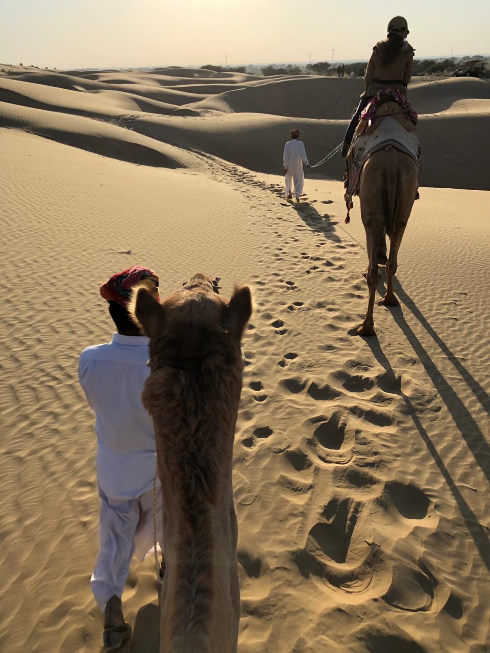 Laveena Mitha camel ride at serai, serai sujan jaisalmer, sujan the serai jaisalmer, the serai jaisalmer, The Serai Sujan,